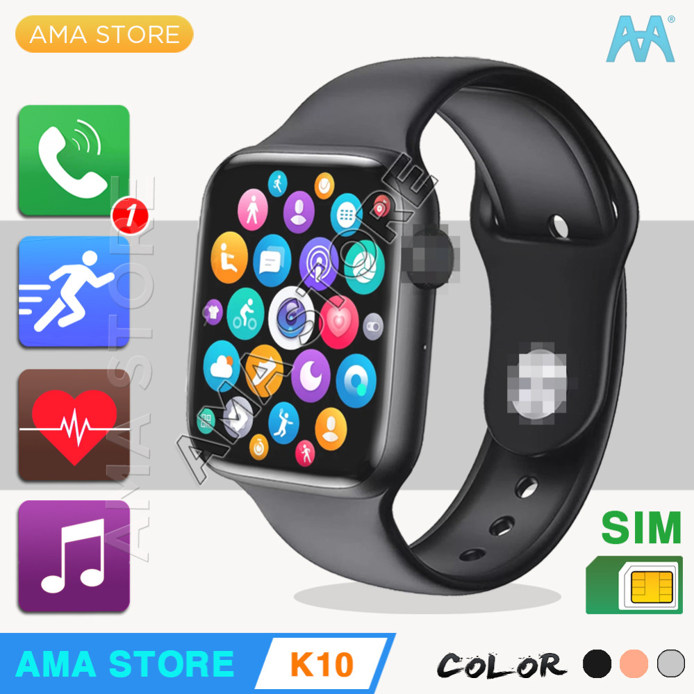 Đồng hồ Thông Minh gắn SIM độc lập Kết nối Bluetooth AMA Watch K10 dành cho Nam nữ, Trẻ em, Học sinh, Người lớn