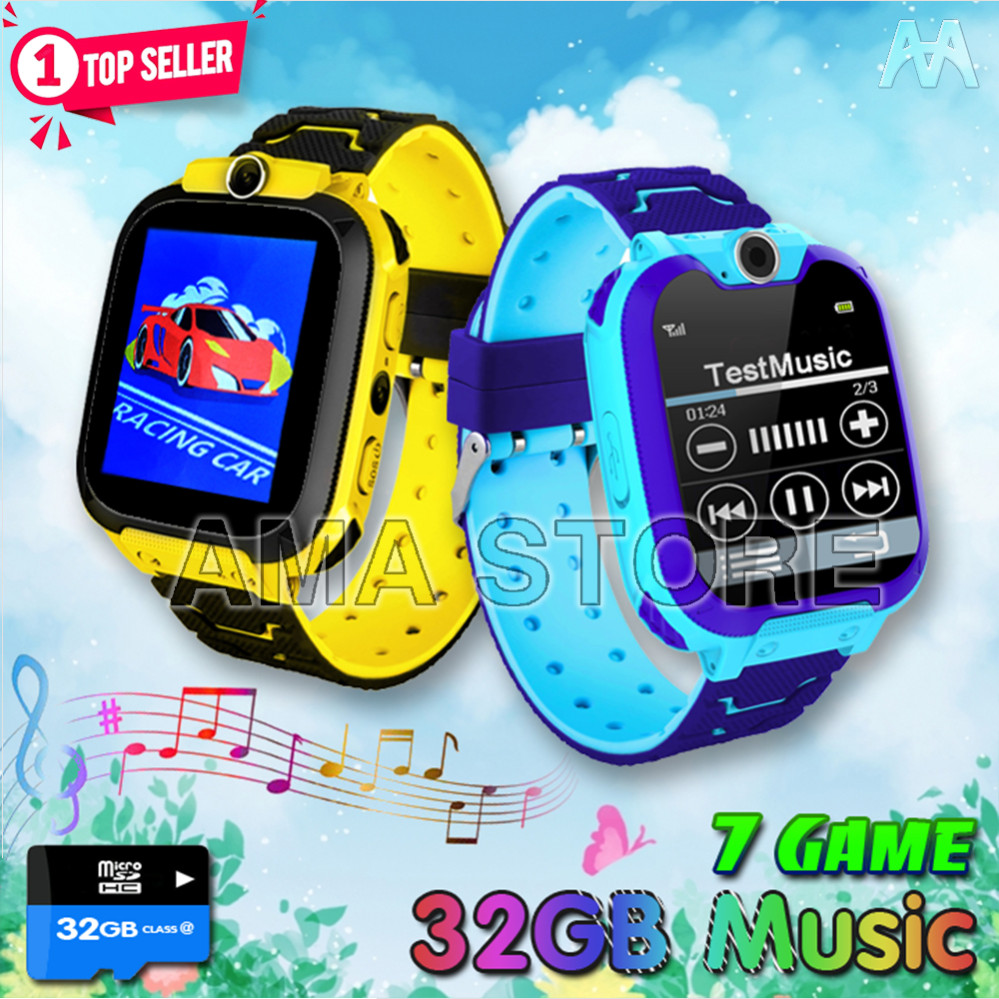 Đồng hồ Điện thoại AMA Watch G2 có 7 GAME Giải trí, Hỗ trợ Thẻ nhớ 32G Music, lắp Sim không cần Đăng ký 4G, Thêm danh bạ dễ dàng không cần ứng dụng