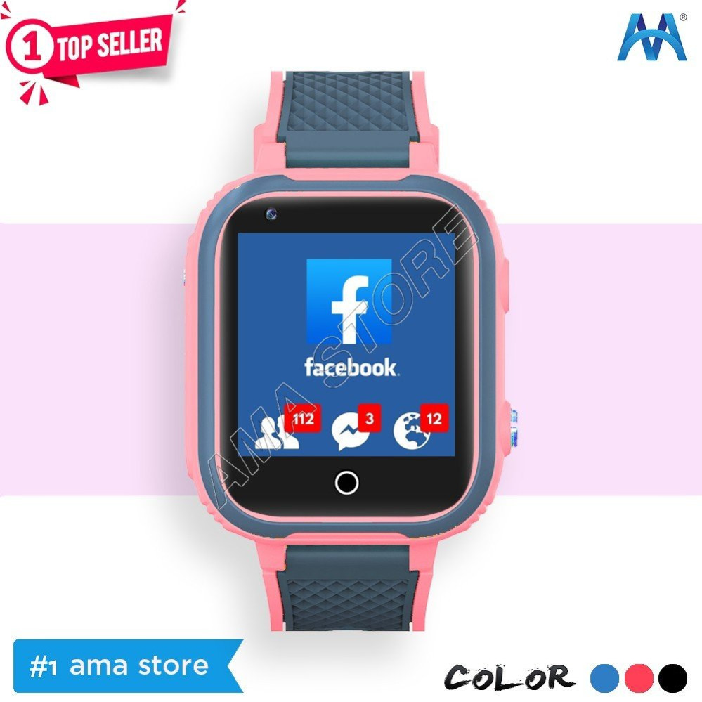 Đồng hồ Thông minh Có Facebook, Messenger, Zalo, Đăng nhập Wifi, Định vị Kép cho Trẻ em Học sinh AMA Watch LT21